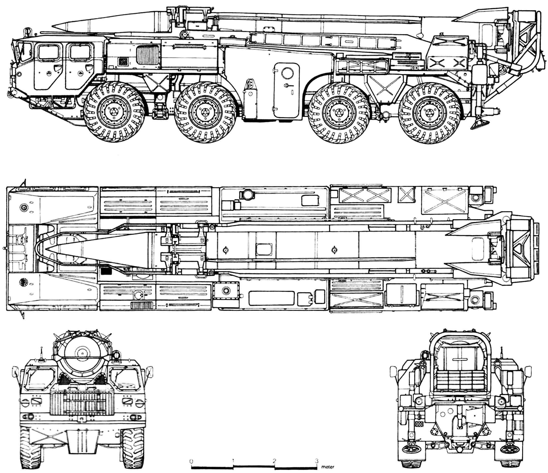 9P117 Elbrus (SS-1c Scud B) blueprint