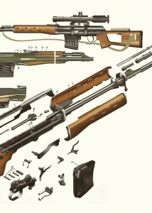 Dragunov Sniper Rifle SVD blueprint