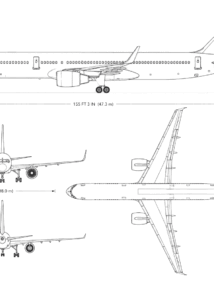Boeing 757-200 blueprint