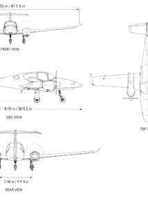 Diamond DA62 blueprint