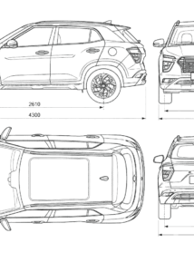 Hyundai Creta blueprint