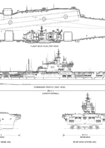 INS Vikrant R11 Indian Aircraft Carrier blueprint