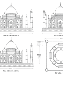 taj mahal blueprint