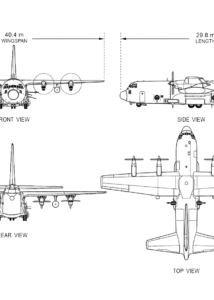 Lockheed AC-130 blueprint
