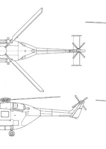 HAL Dhruv blueprint
