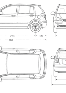 Hyundai Getz blueprint