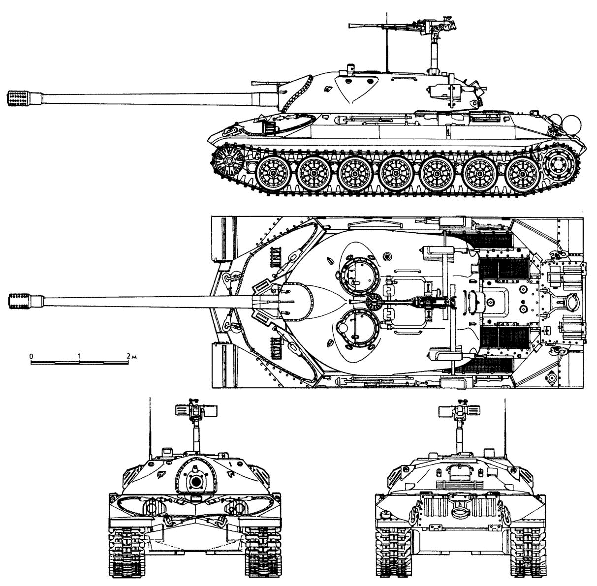 IS-7 Heavy tank blueprint