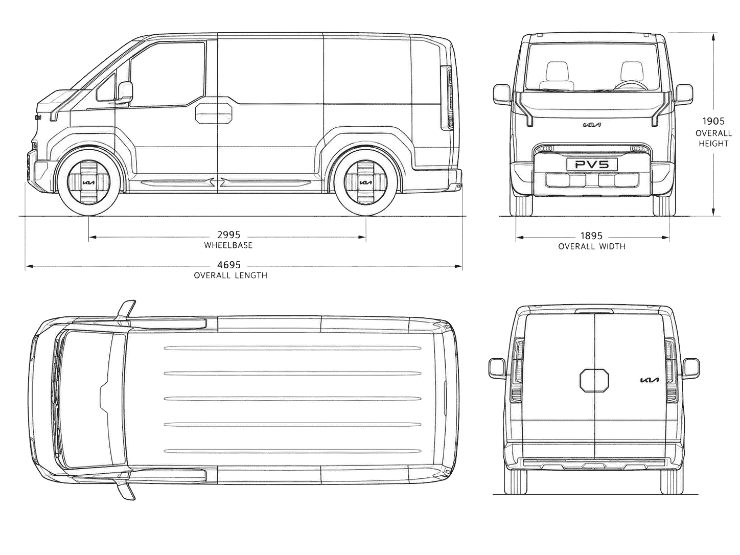 Kia PV5 blueprint