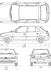 Peugeot 306 blueprint