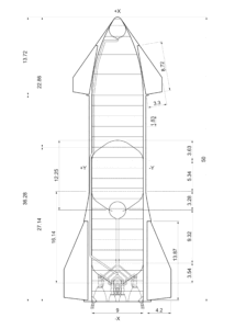 SpaceX Starship blueprint