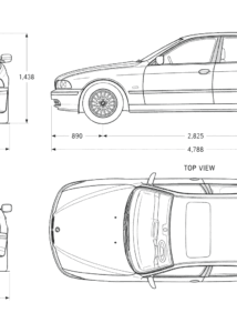 BMW 5 Series (E39) blueprint