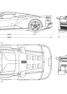 Ferrari F80 blueprint
