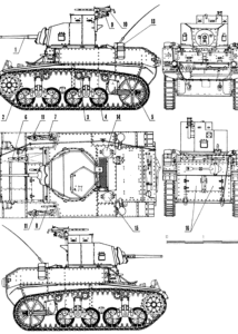 M3A1 Stuart blueprint