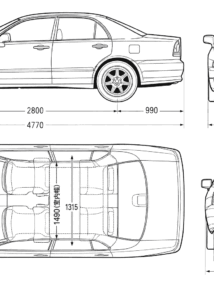 Mitsubishi Diamante blueprint