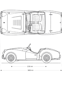 Triumph TR3 blueprint
