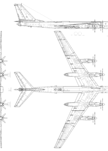 Tupolev Tu-95 blueprint