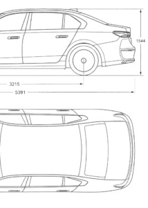 BMW 7 Series i7 blueprint