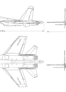 Shenyang J-16 blueprint
