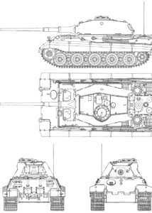 Sdkfz 182 King Tiger blueprint