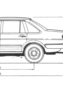 Volkswagen Santana 1980 blueprint