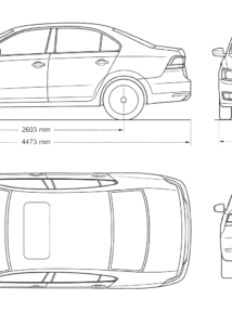 Volkswagen Santana 2014 blueprint